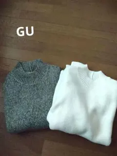☆GU 　オフネック 　長袖セーター　S　2枚☆