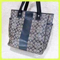 コーチ COACH シグネチャーPVC ヘリテージ大容量トートバッグ A4可 ✧