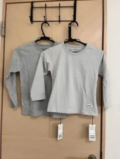 120 130 プティマイン ＆d ロンＴ デイリー無地長袖Tシャツ