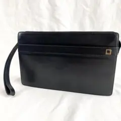 極美品✨ dunhill ダンヒル クラッチ セカンドバッグ 黒 レザー
