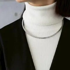 SALE ネックレス チョーカー サージカルステンレス 大人気 新品 シルバー