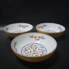 【未使用品】たち吉　彩ぼたん　煮物鉢　中鉢　3客セット　取り鉢のサムネイル