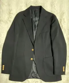 モアレスビームスコラボネイビー ３金ボタン段返りブレザー ３シーズンアンコンＳ