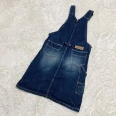 omnigod デニム　オールインワン　バックベルト　ジャンパースカート