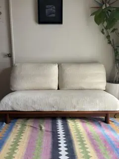 ◾️美品◾️ナガノインテリア◾️ウォールナット無垢2Pソファ◾️北欧style