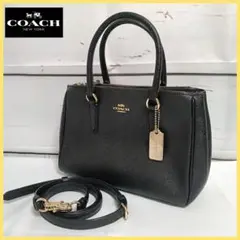 COACH コーチ ✨️美品✨️ ショルダーバッグ 2way レザー ブラック