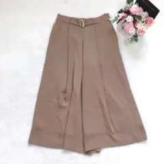 ミッシェルクラン ガウチョパンツ レディース ボトム シンプル ベーシック 無地