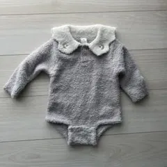 Cottoli グレー 襟付きロンパース