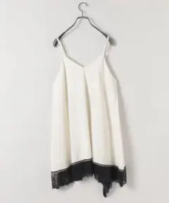 JEANASSIS ホワイトレースキャミワンピース