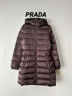 PRADA プラダ ダウンコート 三角ロゴプレート 38
