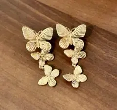 ピアス　蝶々　結婚式　ブライダル　前撮り