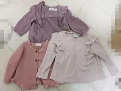 美品 ZARAベビー ワンピース ニット カーディガン ピンク セット