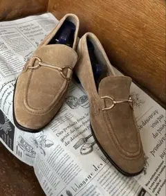 ☆美品☆ZARA ベージュ スエードビットモカシンローファー　　　　　　38