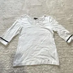 ♡TOMMY HILFIGER♡ 7分丈丸首シンプルカットソートップス　Ｍ