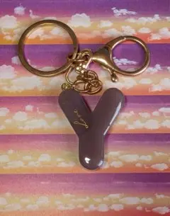 レジン・イニシャルキーホルダー【Y】