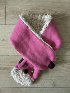 Klaidskap グレードスコープ キッズマフラー ピンク 犬 子供用