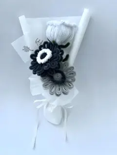 モールフラワハンドメイド　　グレー　スミクロ　ホワイト　他色違い有