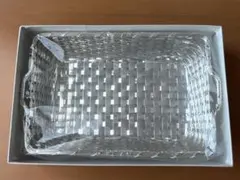 銀座 和光　銀仕上げバスケット型トレイ【数ヶ所剥げあり】上蓋無しのサムネイル