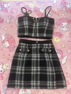 ROSE & FLARE GLOSSY チェック柄セット Sサイズ