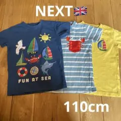 NEXT ネクスト　Tシャツ　セット　半袖　刺繍　海の生き物　カニ　イギリスのサムネイル