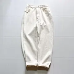 【美品】FREAK'S STORE ハイウェストワイドデニム　エクリュ Ｓのサムネイル