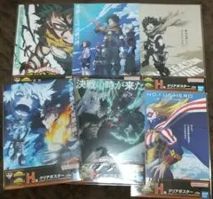 僕のヒーローアカデミア 一番くじ H賞 クリアポスター 6枚セット