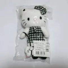 新品・未開封　ハローキティ展 サンリオ マスコットキーホルダー 千鳥格子 キティ