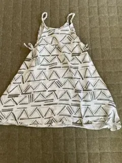 キャミソールワンピース 三角柄 総柄 ノースリーブ