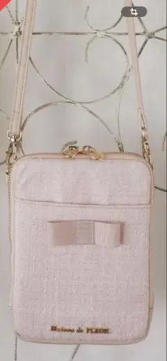 Maison de FLEUR リボン付きショルダーバッグ