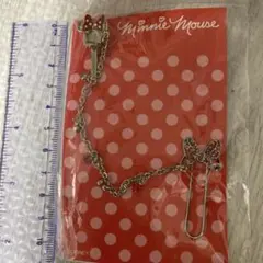 ディズニーミニーマウス リボン付きクリップ