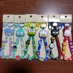 サンリオキャラクター大賞 ラバーコードキーホルダー はぴだんぶい 6点