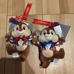ディズニーストア心斎橋パルコ店限定 チップとデール ぬいぐるみキーホルダー ディズニーストア心斎橋パルコ店限定 チップとデール ぬいぐるみ