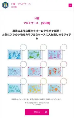 Happyくじ『Disney Wishing Stars』　H賞マルチケース