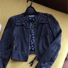 レザージャケット　ショート丈