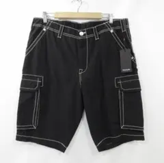 【W34】KEIJU着用TRUE RELIGION カーゴショーツ y2k 黒のサムネイル