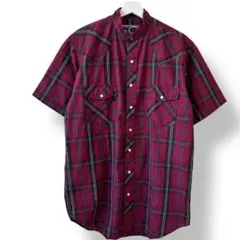 古着　Williams Bay ウエスタンシャツ　半袖　チェック柄