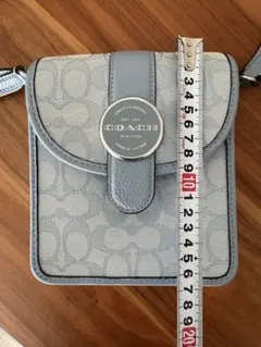 COACH ライトブルー　ショルダーバッグ