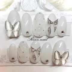 【No.001】ネイルチップ♡韓国ネイル♡量産型ネイル【販売手数料込】