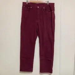 【エドウィン】（XL）カラーパンツ ジーンズ レギュラーストレート 伸縮性