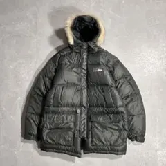 90s First Down ファー ダウンジャケット N3B 肉厚 古着 L
