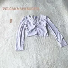 【VOLCAN&APHRODITE】ショート丈トップス　重ね着　スタイルアップ