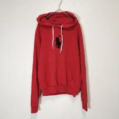 最現行♡ポロラルフローレン QRタグ ブラックビッグポニー刺繍 パーカーのサムネイル
