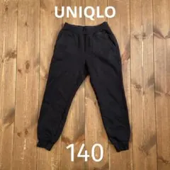 UNIQLO ボアスウェットパンツ 140 ブラック
