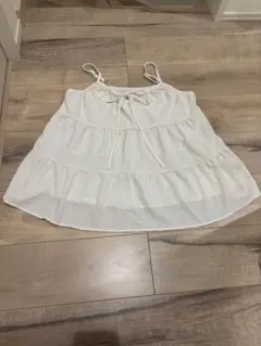 SHEIN ノースリーブ チュニック ホワイト Sサイズ