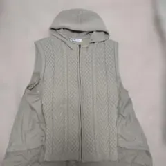 KANSAI BIS フード付きベージュベスト