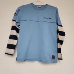 BAD BOY 160 ストリートボーダー 男の子 水色　ロンT　綿100%