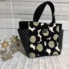 サイドポケット付きトートバッグ☆86