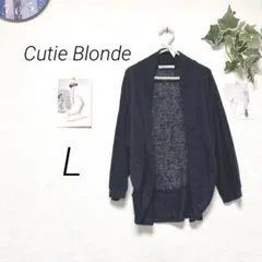 11090 Cutie Blonde ボレロ 首元レースカーディガン L 薄手