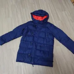 ユニクロ　ネイビー ダウンコート 130cm