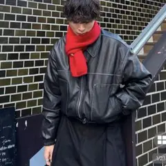 nugu クラッシックレザーショートジャケット